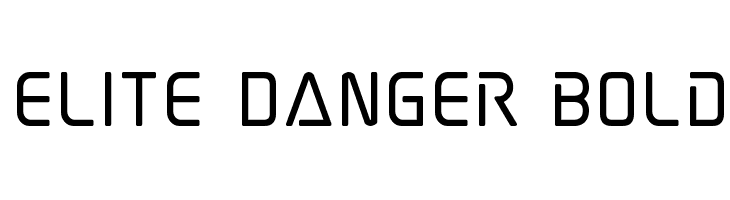 Elite Danger Bold  Frei Schriftart Herunterladen