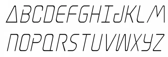 Elite Danger Condensed Italic Font Litere mari
