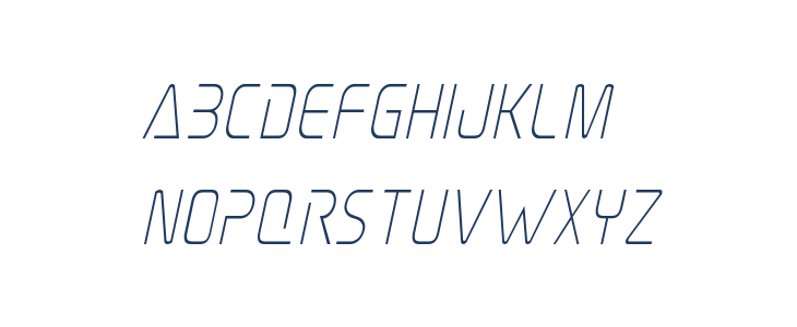 Elite Danger Condensed Italic Lowercase