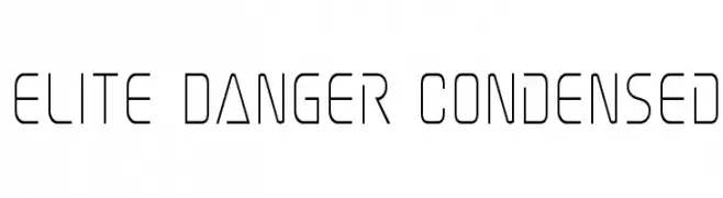Elite Danger Condensed  Descarca Fonturi Gratis