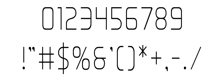 Elite Danger Condensed Font OTHER CHARS