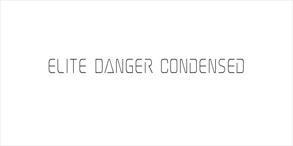 Elite Danger Condensed Logo