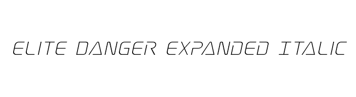 Elite Danger Expanded Italic  Frei Schriftart Herunterladen