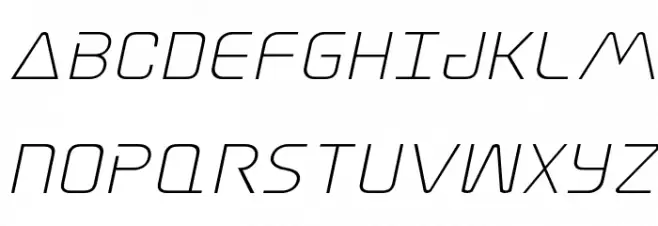Elite Danger Expanded Italic Fonte MAIÚSCULAS