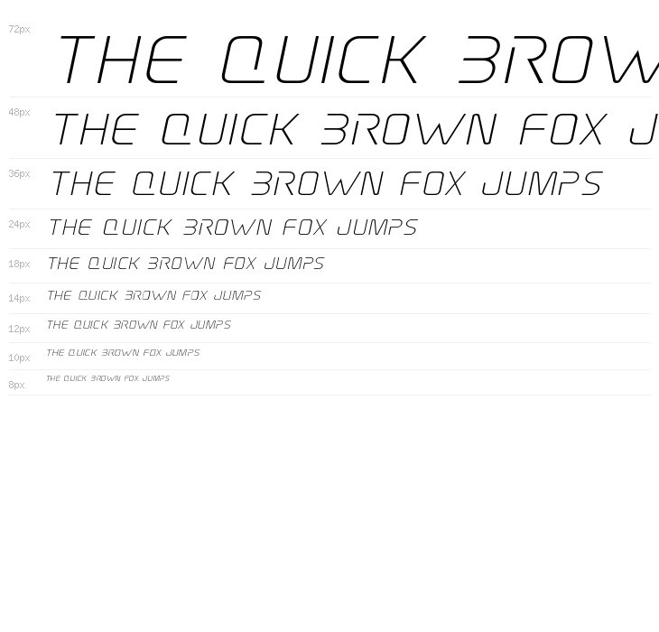 Elite Danger Expanded Italic Waterfall