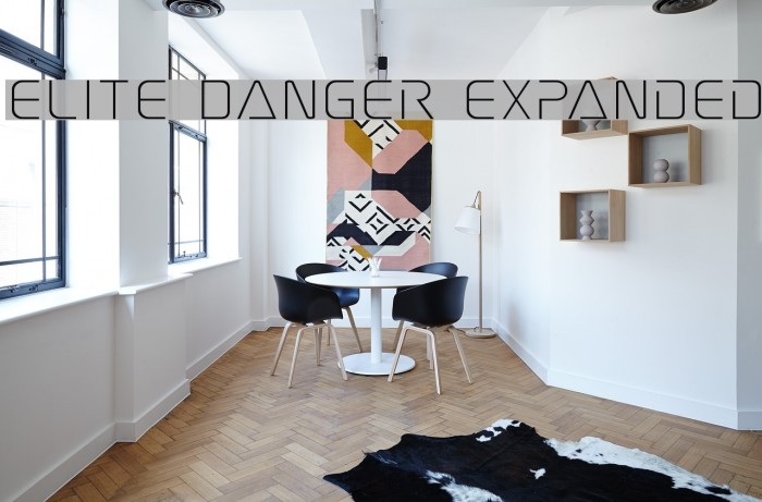 Elite Danger Expanded Font examples