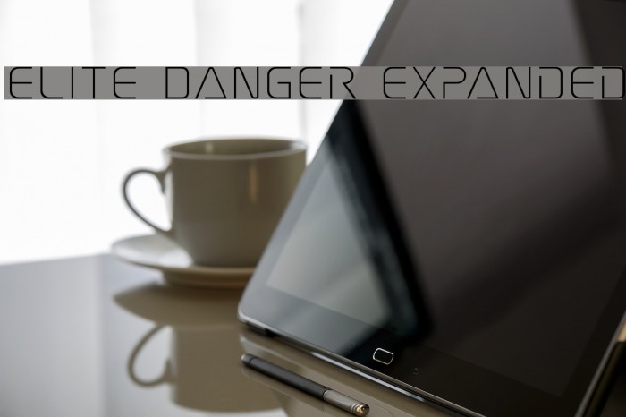 Elite Danger Expanded Font examples