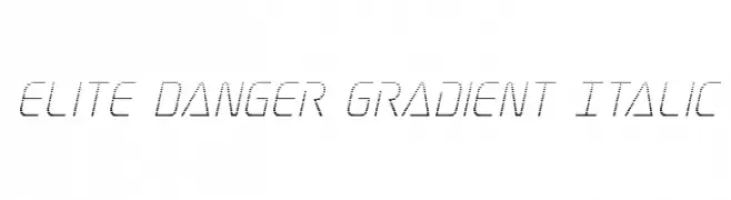 Elite Danger Gradient Italic  Descarca Fonturi Gratis