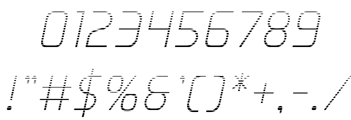 Elite Danger Gradient Italic Font OTHER CHARS
