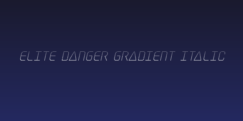 Elite Danger Gradient Italic Social Header