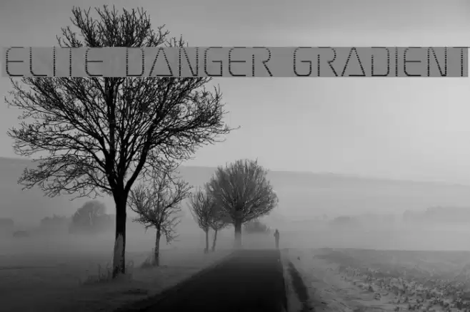 Elite Danger Gradient Font examples