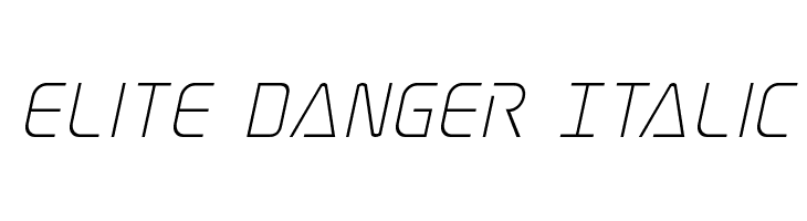 Elite Danger Italic  Frei Schriftart Herunterladen
