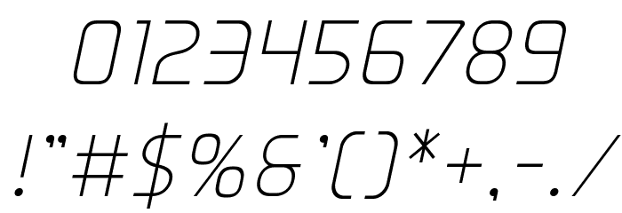 Elite Danger Italic Font OTHER CHARS