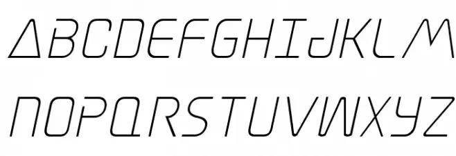 Elite Danger Italic Schriftart Groß
