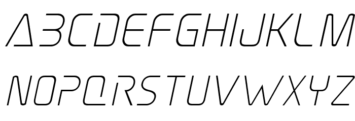 Elite Danger Italic Font LOWERCASE