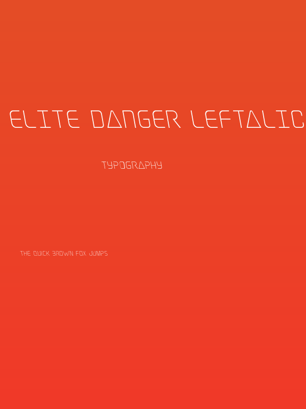 Elite Danger Leftalic Poster