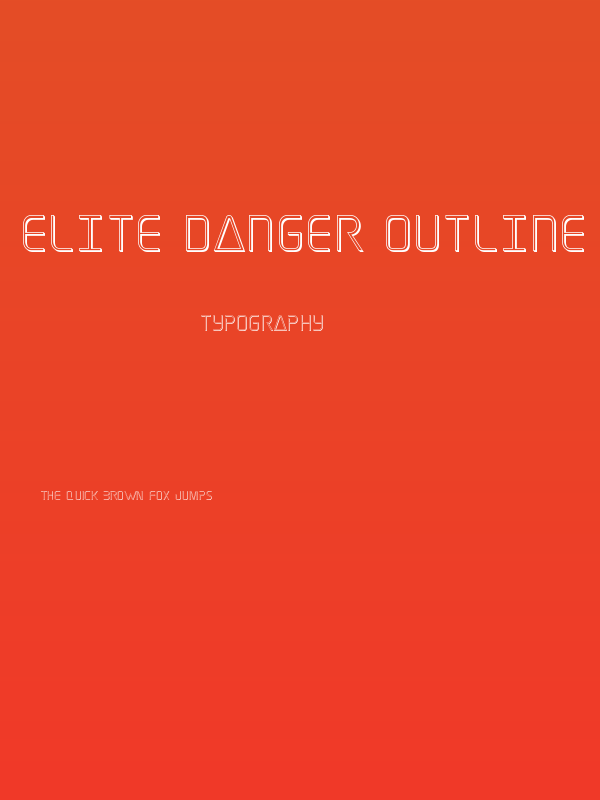 Elite Danger Outline Poster