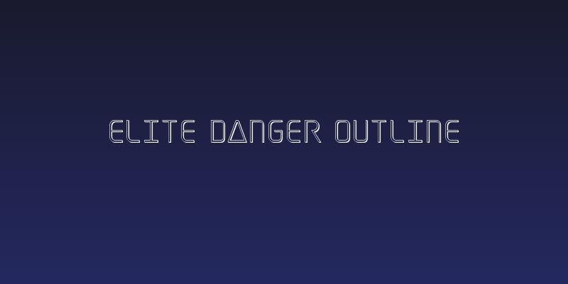 Elite Danger Outline Social Header