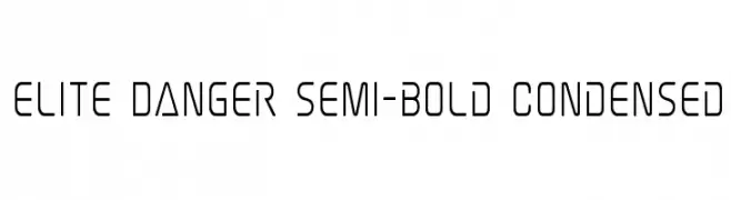 Elite Danger Semi-Bold Condensed  font caratteri gratis