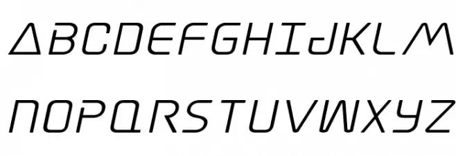 Elite Danger Semi-Bold Expanded Italic Fuentes MAYÚSCULAS