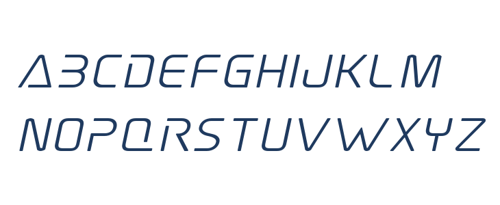 Elite Danger Semi-Bold Expanded Italic Lowercase