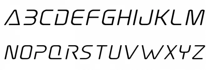 Elite Danger Semi-Bold Expanded Italic Polices MINUSCULES