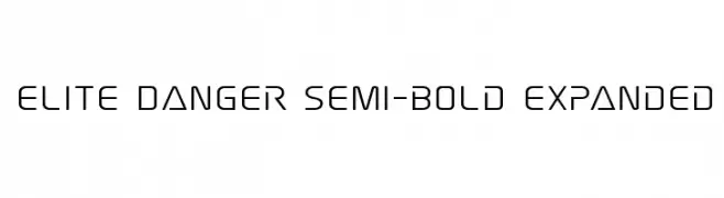 Elite Danger Semi-Bold Expanded  font caratteri gratis