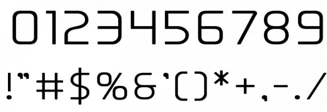 Elite Danger Semi-Bold Expanded Font OTHER CHARS