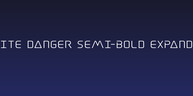 Elite Danger Semi-Bold Expanded Social Header