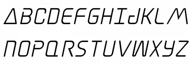Elite Danger Semi-Bold Italic 字体 大写