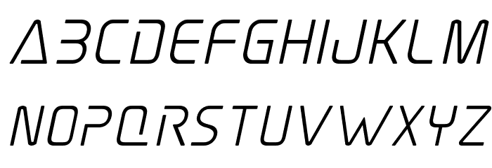 Elite Danger Semi-Bold Italic Font LOWERCASE