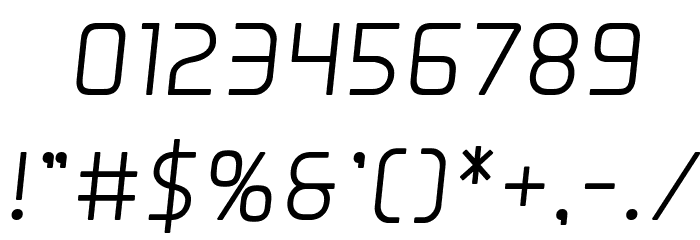 Elite Danger Semi-Bold Semi-Italic Font OTHER CHARS