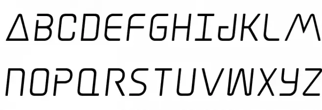 Elite Danger Semi-Bold Semi-Italic Polices MAJUSCULES