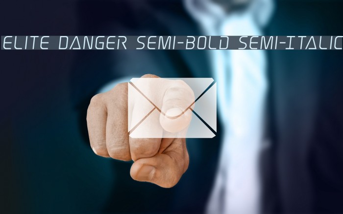 Elite Danger Semi-Bold Semi-Italic Font examples