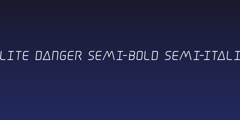 Elite Danger Semi-Bold Semi-Italic Social Header