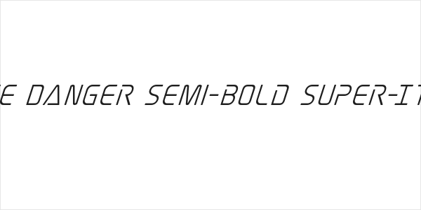 Elite Danger Semi-Bold Super-Italic Logo