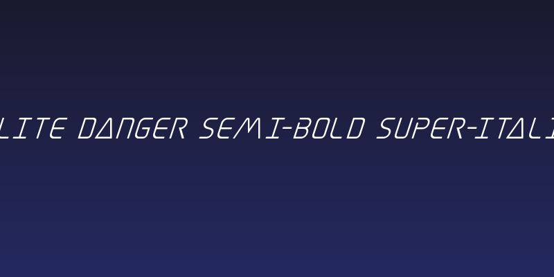 Elite Danger Semi-Bold Super-Italic Social Header