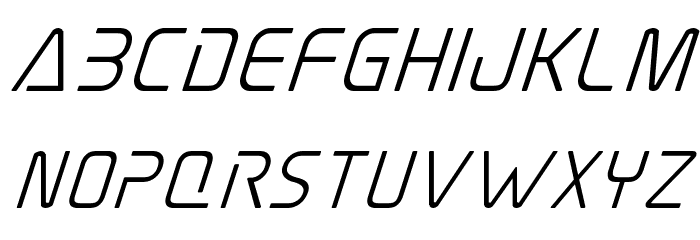 Elite Danger Semi-Bold Super-Italic Font LOWERCASE