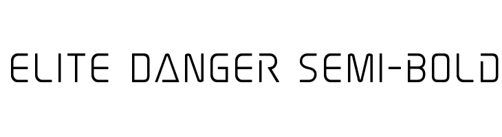 Elite Danger Semi-Bold  font caratteri gratis