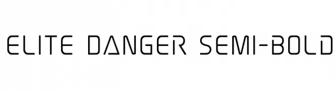 Elite Danger Semi-Bold  font caratteri gratis