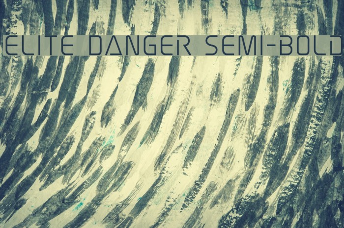 Elite Danger Semi-Bold Example 3