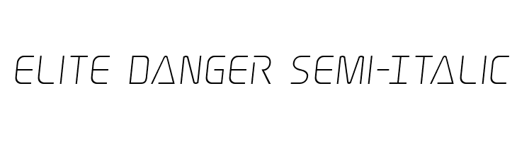 Elite Danger Semi-Italic  नि: शुल्क फ़ॉन्ट्स डाउनलोड