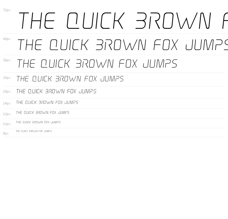 Elite Danger Semi-Italic Waterfall