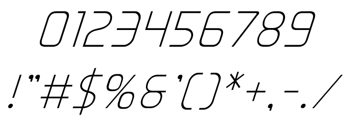 Elite Danger Super-Italic Font OTHER CHARS
