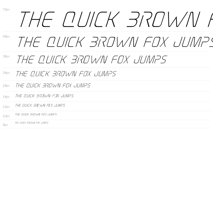 Elite Danger Super-Italic Waterfall