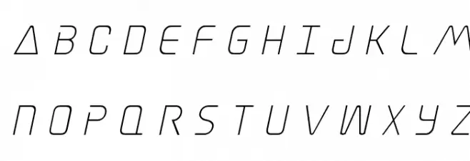 Elite Danger Title Italic Font Litere mari