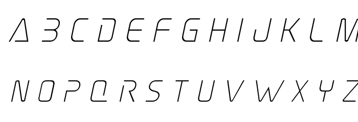 Elite Danger Title Italic Font LOWERCASE