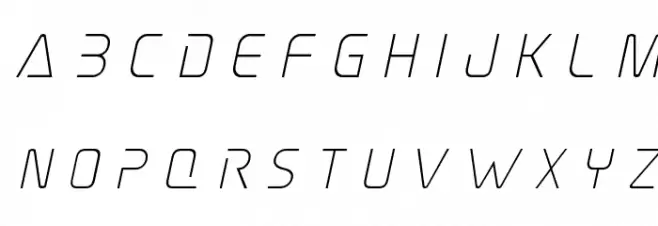 Elite Danger Title Italic Fuentes MINÚSCULAS
