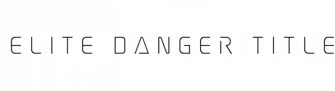 Elite Danger Title  Fuentes Gratis Descargar
