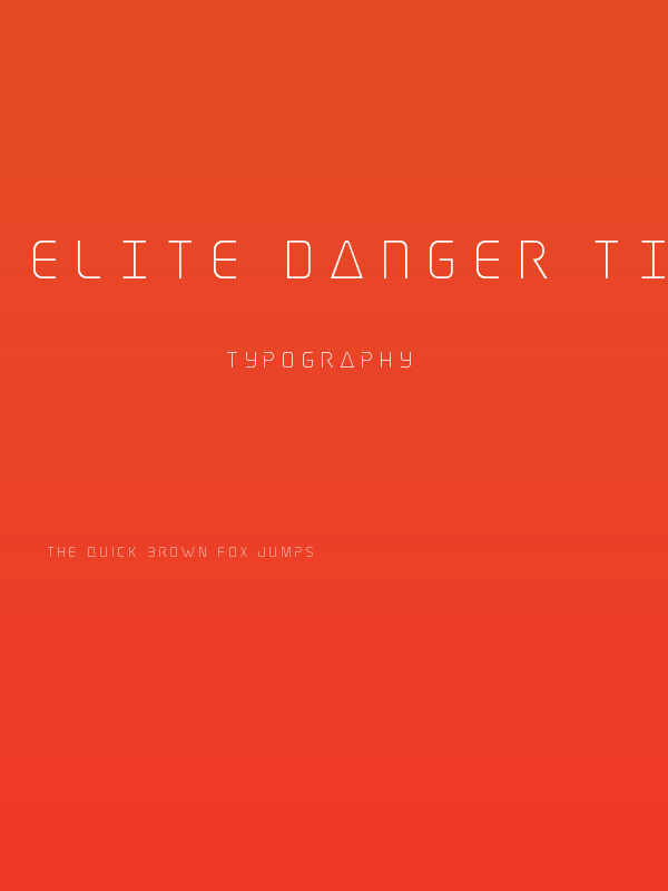 Elite Danger Title Poster
